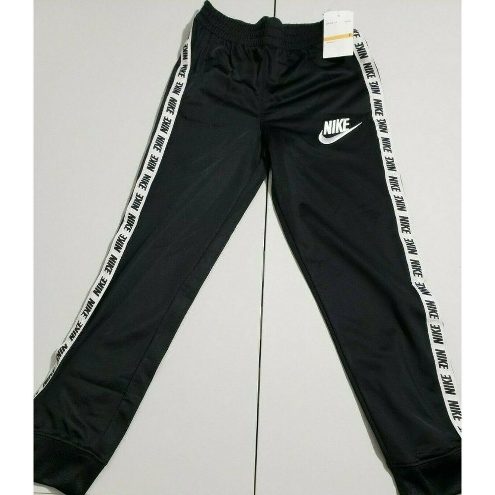 Nike 2-Pc Logo Track Suit Jacket & Pants Set Boys Size 7 Black 86D699-023 - Picture 9 of 10